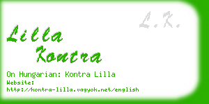 lilla kontra business card